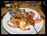Restaurant Mongol près de la Piazza del Duomo, à volonté produits frais cuits par le cuistot pour 17€ , excellent !!